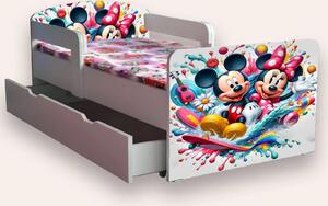 MICKEY SI MINNIE CU MANERE Mic 2-8 ani Cu sertar Fara saltea