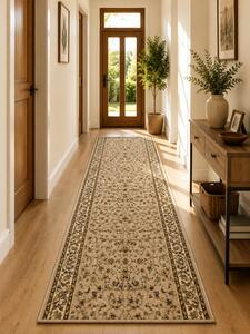 Traversa Covor, Lotos 1555, Bej Crem, Latime 120 cm, Diferite Lungimi