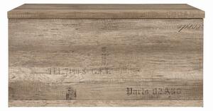 Cufar din lemn cu aspect antichizat Malcolm, 93X49X45.5 CM