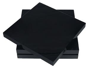 Masuta cafea neagra SONIC rotativa, 115x35,5x80 cm