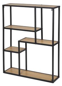 Raft Moreno V, lemn natural / negru