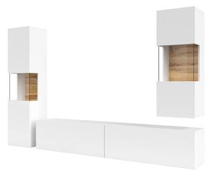 Mobilier living Avernic Typ 10 (alb + stejar wotan). Promo -11%. 1042050
