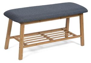Suport pentru pantofi Lacaze, lemn natural / gri