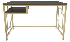 Birou Kennesaw, auriu/gri antracit, PAL, 120x60x75 cm