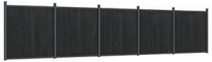 Panouri pentru gard, gri, 872x186 cm, WPC