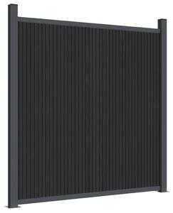 Panouri pentru gard, gri, 526x186 cm, WPC