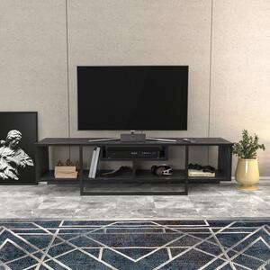 Comoda TV Asal 150, negru, PAL, 150x35x40 cm