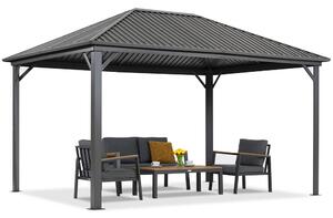 Foișor metalic Sardinia 3x4 Garden Point antracit