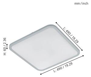 Eglo 98258 - Plafonieră LED dimerizabilă COGOLETO LED/30W/230V + telecomandă