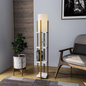 Lampadar Shelf Lamp-8119 Aur alb