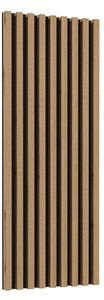 Panou de perete Celcey Typ 04 (Stejar wotan + Negru). Promo -16%. 1108322
