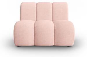 Modul pentru canapea Lupine cu tapiterie din tesatura structurala, roz