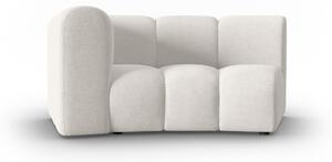 Modul pentru canapea Lupine in semicerc cu tapiterie din tesatura structurala, alb