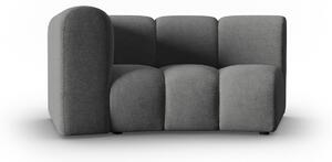 Modul pentru canapea Lupine in semicerc cu tapiterie din tesatura structurala, gri