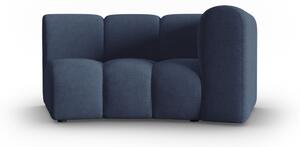 Modul pentru canapea Lupine in semicerc cu tapiterie din tesatura structurala, albastru