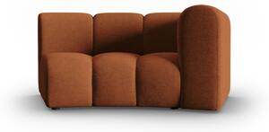 Modul pentru canapea Lupine in semicerc cu tapiterie din tesatura structurala, cupru