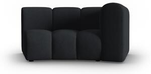 Modul pentru canapea Lupine in semicerc cu tapiterie din tesatura structurala, negru
