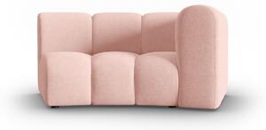 Modul pentru canapea Lupine in semicerc cu tapiterie din tesatura structurala, roz