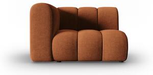 Modul pentru canapea Lupine cu tapiterie din tesatura structurala, cupru