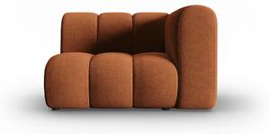 Modul pentru canapea Lupine cu tapiterie din tesatura structurala, cupru