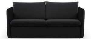 Canapea extensibila Agate cu 2 locuri si saltea inclusa, negru