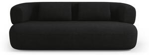 Canapea Jenny cu 3 locuri si tapiterie boucle, negru