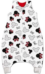 Sac de dormit cu picioare pentru copii 18-36 luni Kidizi Minnie 0.5 tog, mansete transformabile in soseta