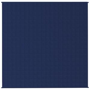 Pătură cu greutăți, albastru, 200x200 cm, 9 kg, material textil