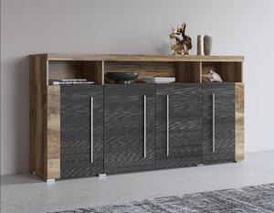 Comodă Rogalo 28 (nuc satin). Promo -22%. 1118136