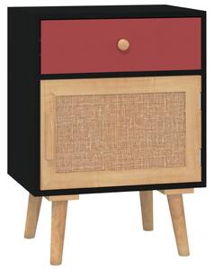 Noptieră, negru, 40x30x55 cm, lemn prelucrat
