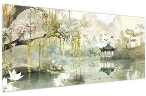 Tablou - Lac Chinezesc (120x50 cm)