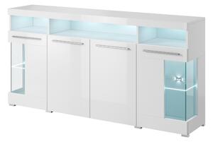 Vitrină Indiko Typ 42 (alb + alb lucios). Promo -14%. 1108205