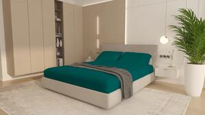 Cearceaf cu elastic 100% Bumbac Cottone 90X200 cm Vernil