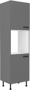 Dulap bucătărie pentru alimente pentru cuptor Nesia 60 DP 215 2F (Antracit). 1049711