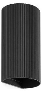 Aplică FARO 40543 SOLE 2xGU10/8W/230V negru canelat rotund