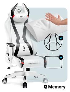 Scaun gaming Diablo X-Horn 2.0 King Size: alb-negru Diablochairs
