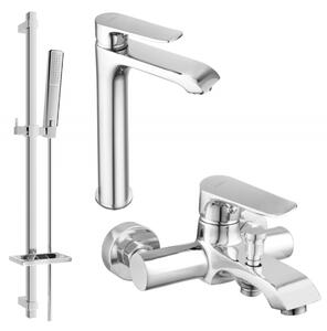 Mexen Pecos DQ72 set pentru cadă, crom - 72713DQ72-00