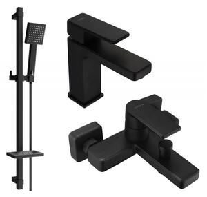 Mexen Mino DQ45 set cadă, negru - 72403DQ45-70