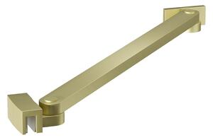 Erga Paris, suport de colț pentru paravane de duș cu grosimea sticlei 6/8/10 mm, lungime 35 cm, auriu mat, ERG-V02-PARIS-BAR35-GB