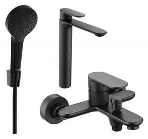 Mexen Milo R05 set pentru cadă, negru - 71313R05-70