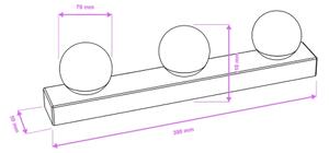 Brilagi - Aplică LED pentru oglindă de baie HOLLYWOOD, 3xLED/3W/230V, IP44, crom
