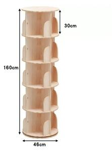 Spintower™ Raft Rotativ Din Lemn Pe Mai Multe Niveluri