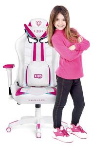 Scaun pentru copii Diablo X-Ray Kids Size: alb-roz Diablochairs