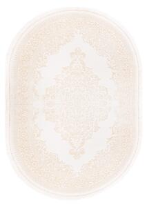 Covor din fibre acrilice, Colectie aysil ,stil modern, model 1897B, culoare Crem/Bej 200 x 290 cm, oval