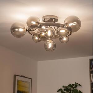 Brilagi - Lustră LED aplicată MILLA 10xG9/3W/230V crom negru/fumuriu