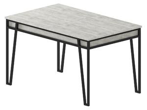 Masa 855DTE4602, gri/negru, PAL melaminat/metal, 132/170x80x76 cm