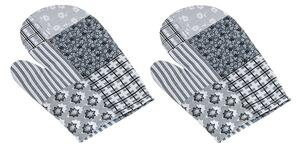 Mănușă de bucătărie Bellatex Patchwork gri, 28 x18 cm, 2 buc