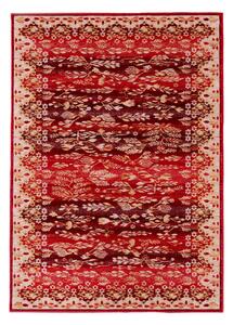 Covor din lana, Colectie ethno ,traditional / bucovinean, model 589, culoare Crem/Bordo 160 x 240 cm