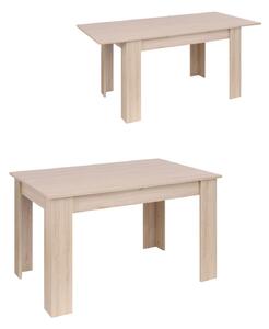 Masă de dining extensibilă Palermo, stejar natural (120-160x80 cm)