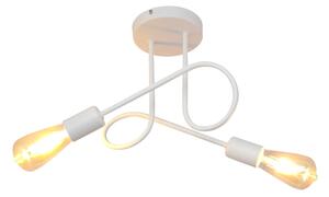 Lustr pentru copii OXFORD 2xE27/15W/230V alb montat pe tavan
